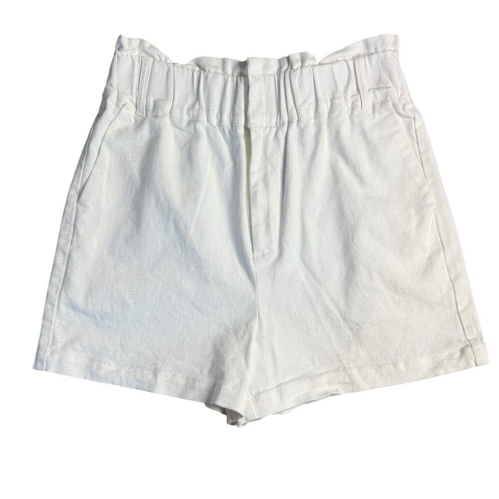 Draper James white cotton shorts high waisted elastic waist size small
